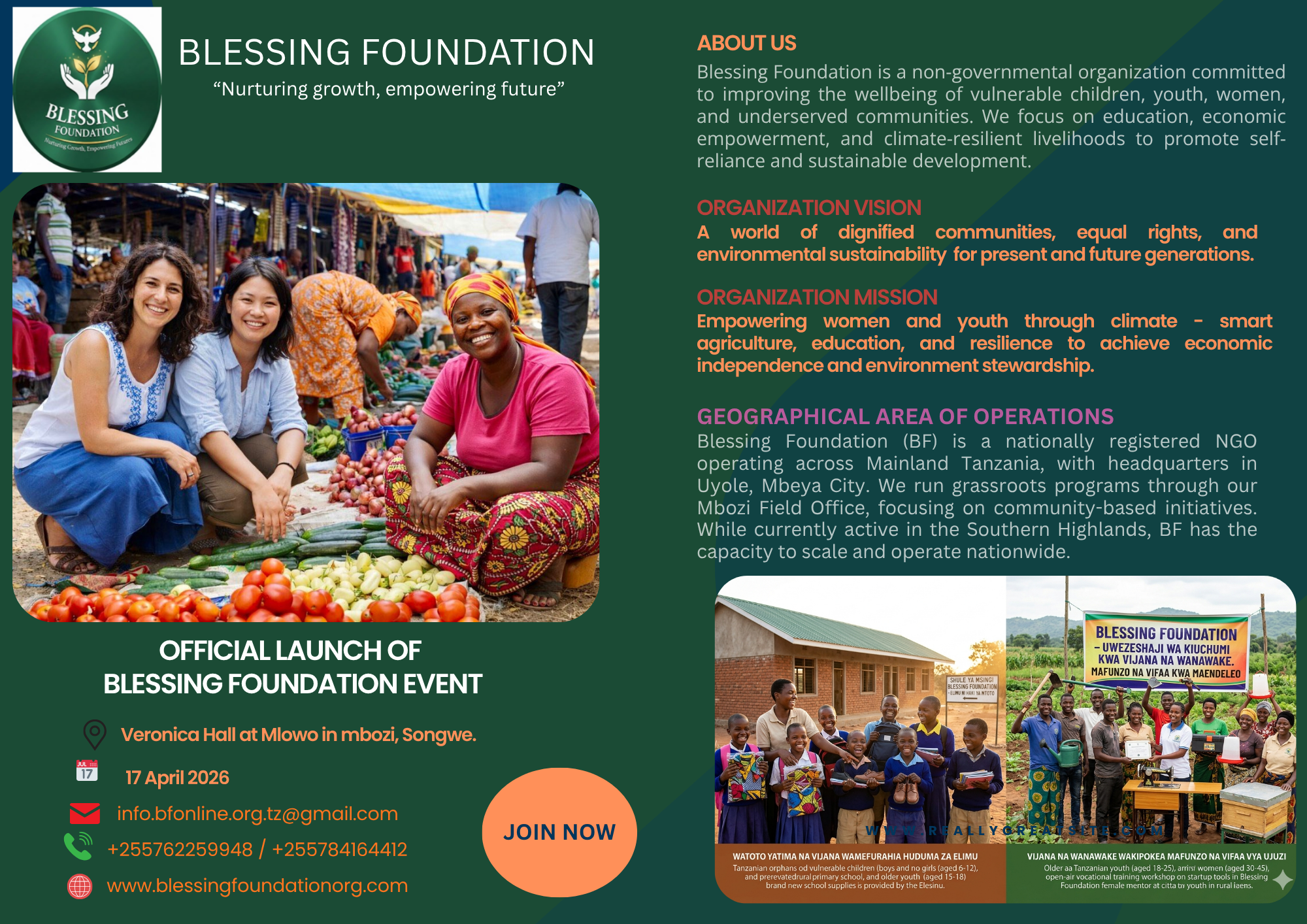 OFFICIAL LAUNCH OF BLESSING FOUNDATION